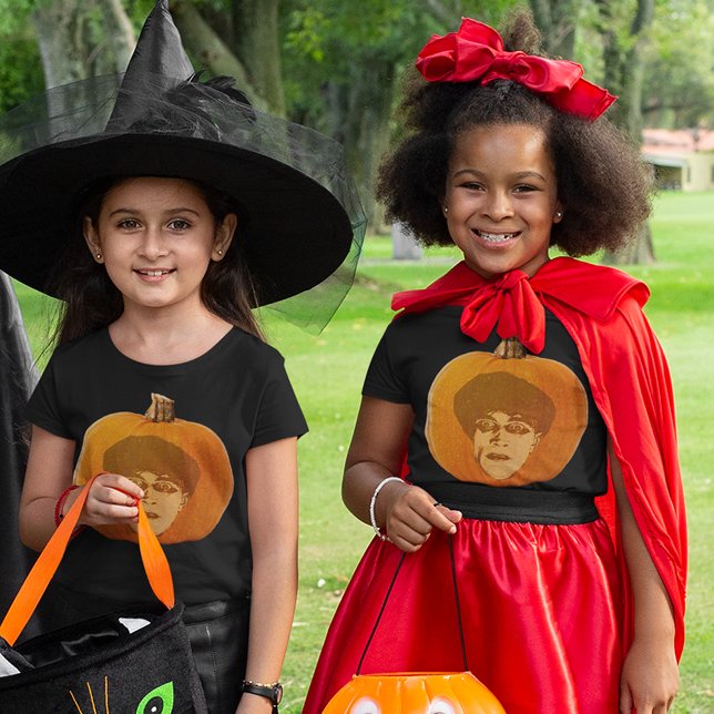 Camiseta Jack O'Lantern Caligari Enfrenta Meninas do Dia da (Jack O'Lantern Caligari Face Halloween Girls T-Shirt)