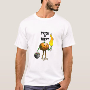 Camiseta Jack O'lantern para enganar ou tratar