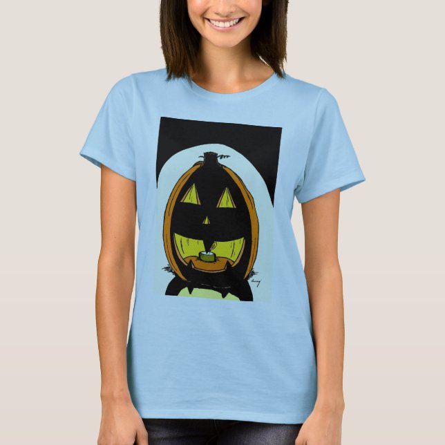Camiseta Jack o'Lantern Womens Baby Doll T-Shirt (Frente)