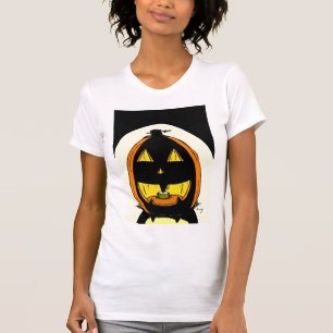 Camiseta Jack o'Lantern Womens Casual Scoop T-Shirt