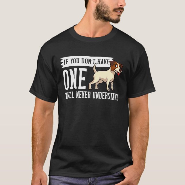 Camiseta Jack Parson Russell Terrier Dog Cachorros Propriet (Frente)