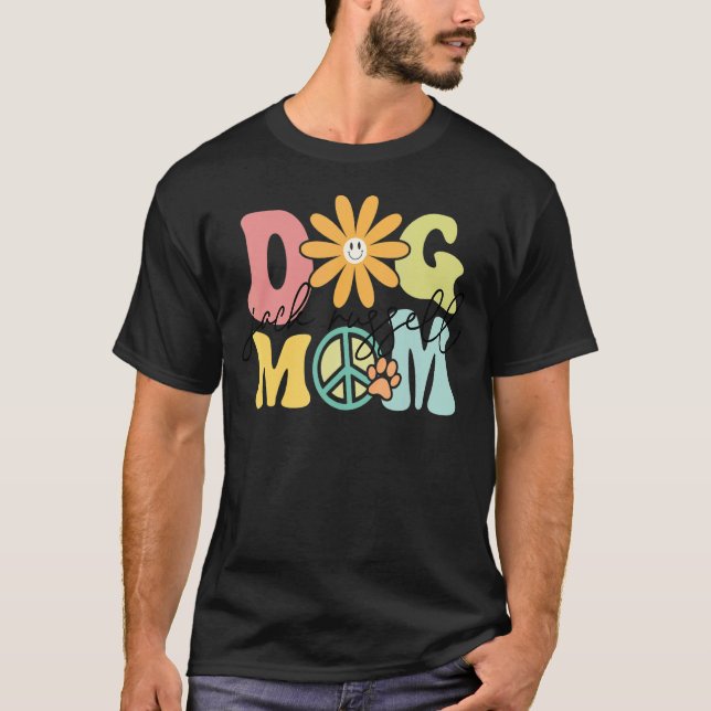 Camiseta Jack Russel Groovy Cachorro Mãe Mulheres Pet (Frente)