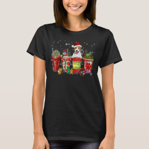 Camiseta Jack Russel Terrier Iced Latte Snowmen Sweets Snow