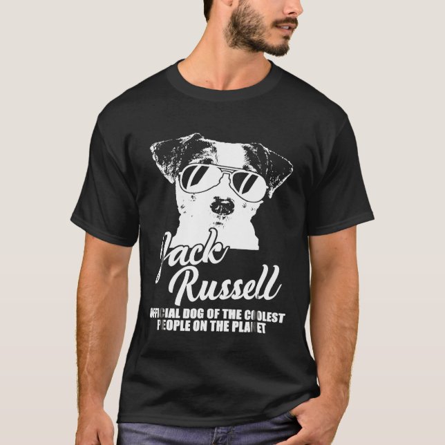 Camiseta Jack Russell Cachorro Oficial Das Pessoas Mais Fre (Frente)