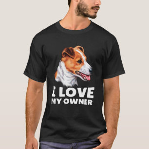 Camiseta Jack Russell Dog Proprietário Eu Amo Meu Proprietá