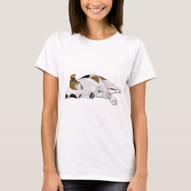 Camiseta Jack Russell dormindo (Frente)