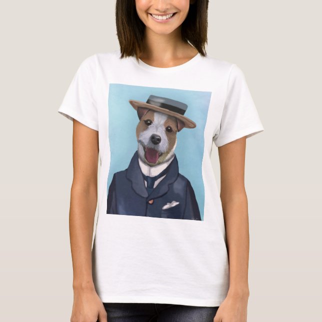 Camiseta Jack Russell em Boater (Frente)