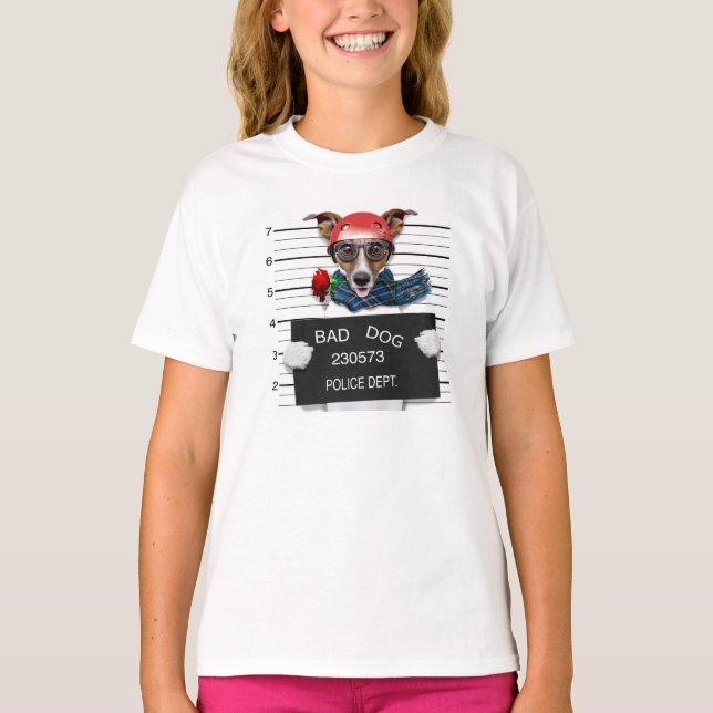 Camiseta Jack Russell engraçado, cão de cachorrinho (Frente)