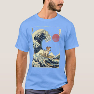 Camiseta Jack Russell Kanagawa Japanese Surfing Wave friend