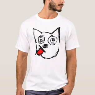 Camiseta Jack Russell Terrier Cachorro Vermelho Tongue