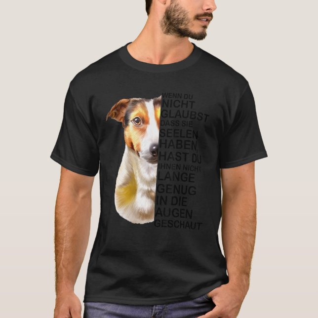 Camiseta Jack Russell Terrier Dog Brel Dizendo Alma (Frente)