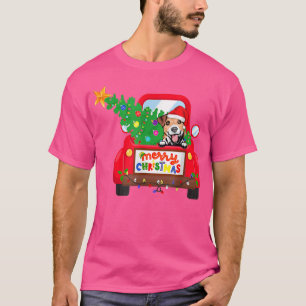Camiseta Jack Russell Terrier Dog Dirigindo Red Truck Chris