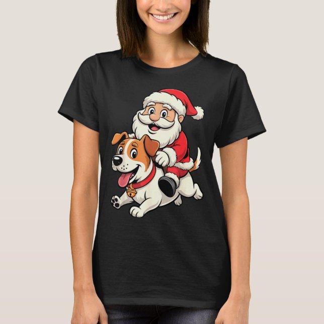 Camiseta Jack Russell Terrier Dog Lover Kids Men Women Chri (Frente)
