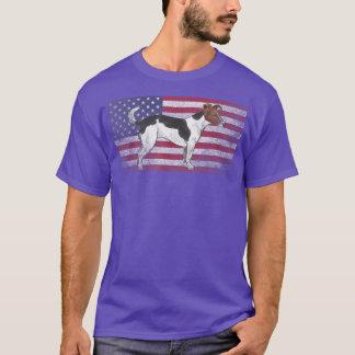 Camiseta Jack Russell Terrier Dog Pet 4 de julho americano