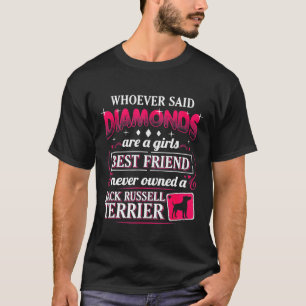 Camiseta Jack Russell Terrier Girls Melhor Cachorro Amigo M
