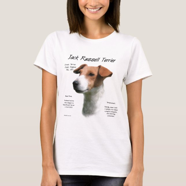 Camiseta Jack Russell Terrier History (Frente)