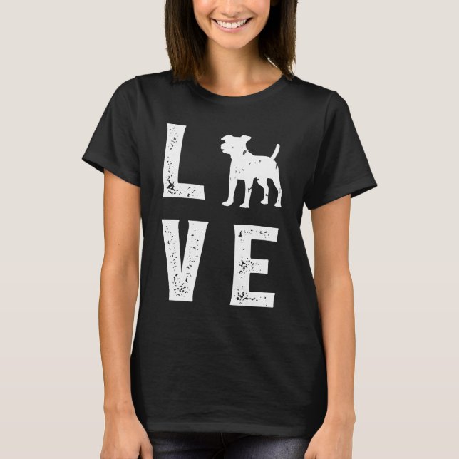 Camiseta Jack Russell Terrier Love (Frente)