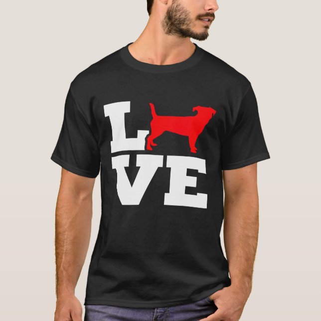 Camiseta Jack Russell Terrier Love (Frente)