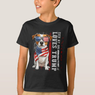 Camiseta Jack Russell Terrier Mesmo Meu Cachorro Ama Trump 