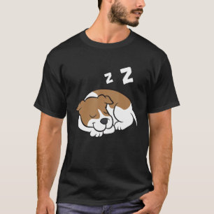 Camiseta Jack russell Terrier Pajama Cansado Cachorro Dormi
