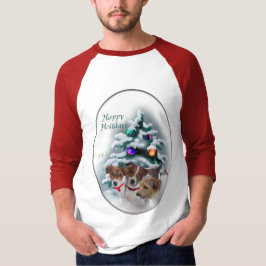 Camiseta Jack Russell Terrier presentes de Natal