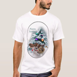 Camiseta Jack Russell Terrier presentes de Natal