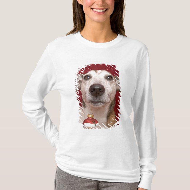 Camiseta Jack Russell Terrier que guardara enfeites de (Frente)
