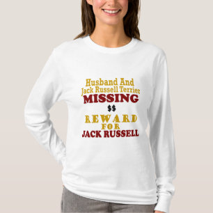 Camiseta Jack Russell Terrier & recompensa faltante do