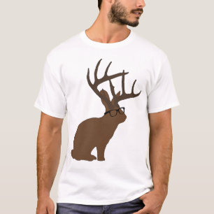 Camiseta jackalope com vidros