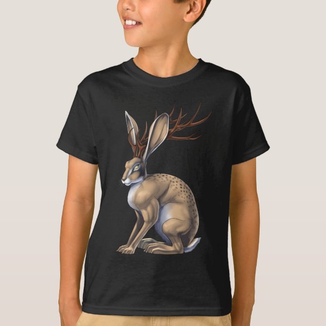 Camiseta Jackalope Cryptid Animal (Frente)