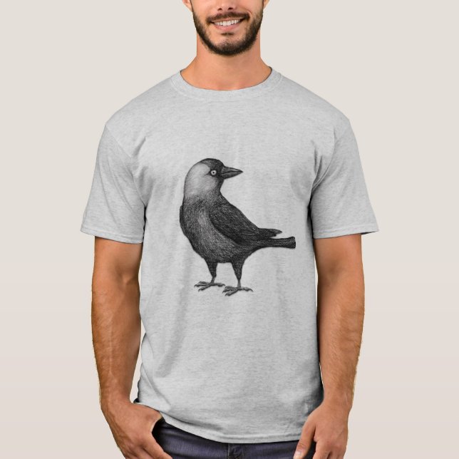 Camiseta Jackdaw ocidental (Frente)