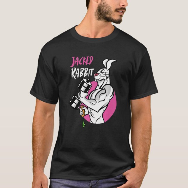 Camiseta Jacked Rabbit Gym Rabbit Jumpy Rabbits Premium (Frente)