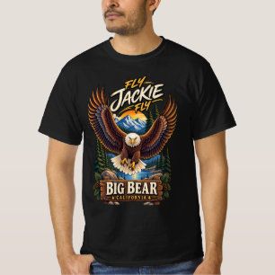 Camiseta Jackie O Grande Urso Águia Apoia a Califórnia