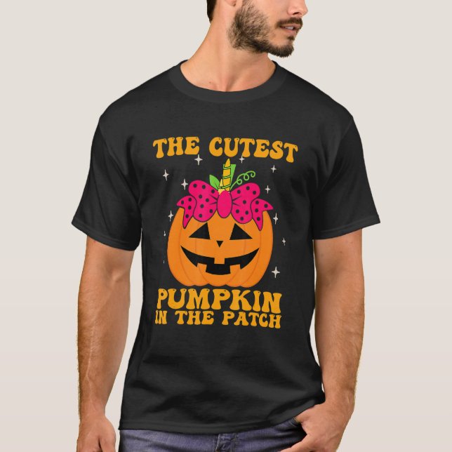 Camiseta JackOLantern Halloween Pumpkin Unicorn Girl Toddle (Frente)
