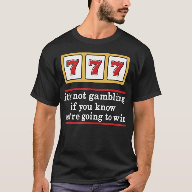 Camiseta Jackpot 777 Slot Machine Casino Lucky Gambling Gam (Frente)