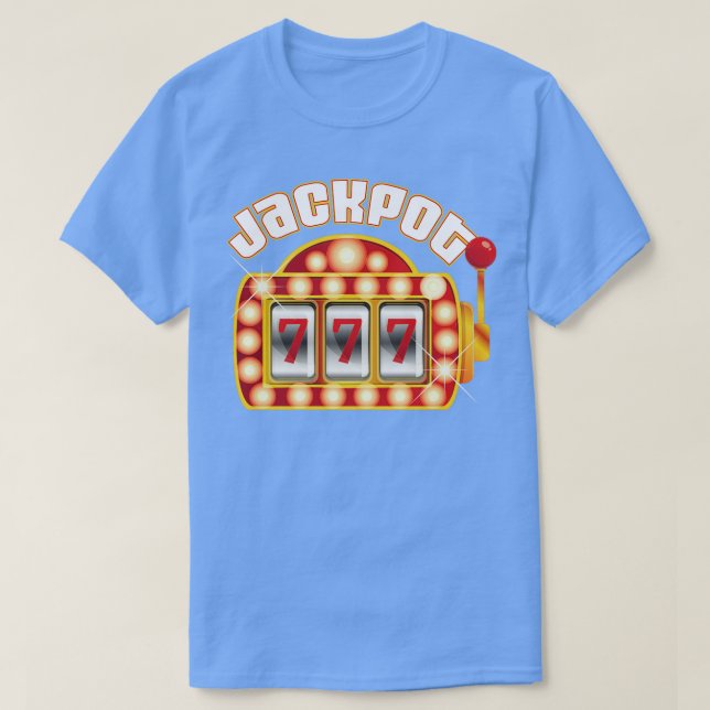 Camiseta Jackpot Gambling Gambler Gamble Machine (Frente do Design)