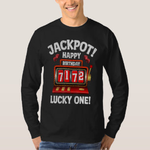 Camiseta Jackpot Happy 72º aniversário festas de festas do