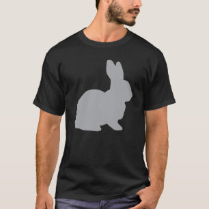 Camiseta Jackrabbit cinzento de Lapin do coelho do coelho