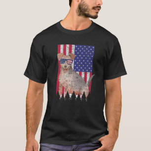 Camiseta Jackshund Patriotic Dog USA Orgulho Americano Band