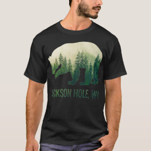 Camiseta Jackson Hole Bear State Wyoming Pacific NW Wild