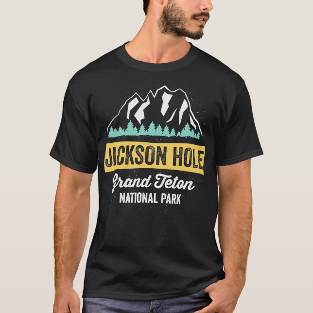 Camiseta Jackson Hole Grand Teton National Park Wyoming  (Frente)