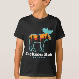 Camiseta Jackson Hole Wyoming Moose Montanhas Grand Tetons
