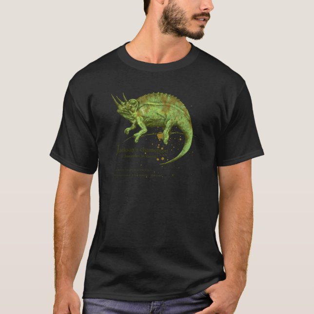 Camiseta Jackson's chameleon - leaf (Frente)
