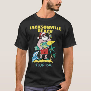 Camiseta JACKSONVILLE BEACH FLORIDA Papais noeis de Natal
