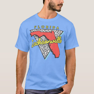 Camiseta Jacksonville Flórida 80s Design Souvenirs1