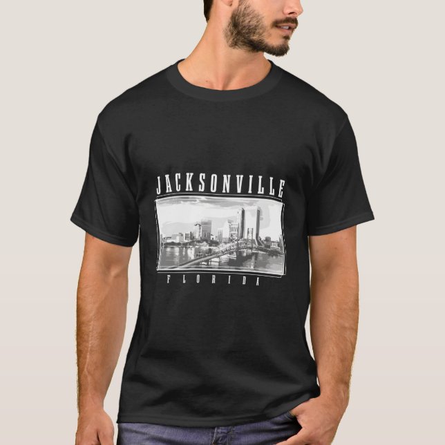Camiseta Jacksonville Florida Skyline Jacksonville (Frente)