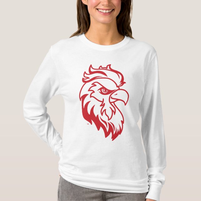 Camiseta Jacksonville State University Gamecocks Red Eagle (Frente)