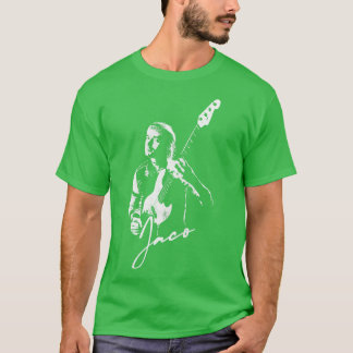 Camiseta Jaco Pastorius Estilo Vintage Trabalho de arte
