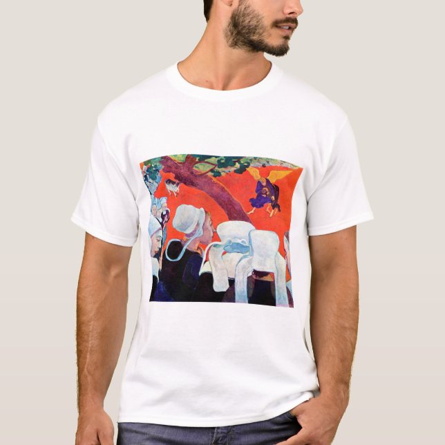 Camiseta Jacob Luta com o Anjo, Gauguin (Frente)