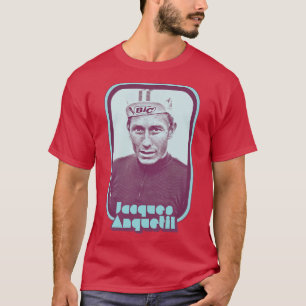 Camiseta Jacques Anquetil Retro Cycling Fan Art Design